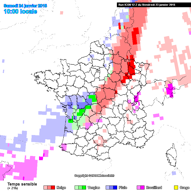 Temps sensible prevu par le modele ICON-DWD * www.meteociel.fr 