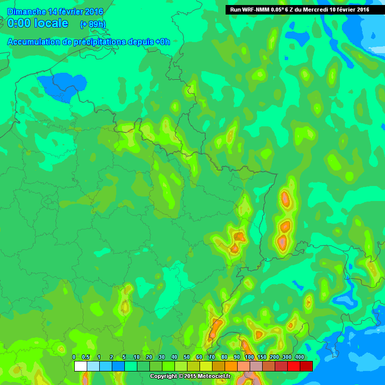 Cumuls attendus d'ici dimanche 00h — www.meteociel.fr