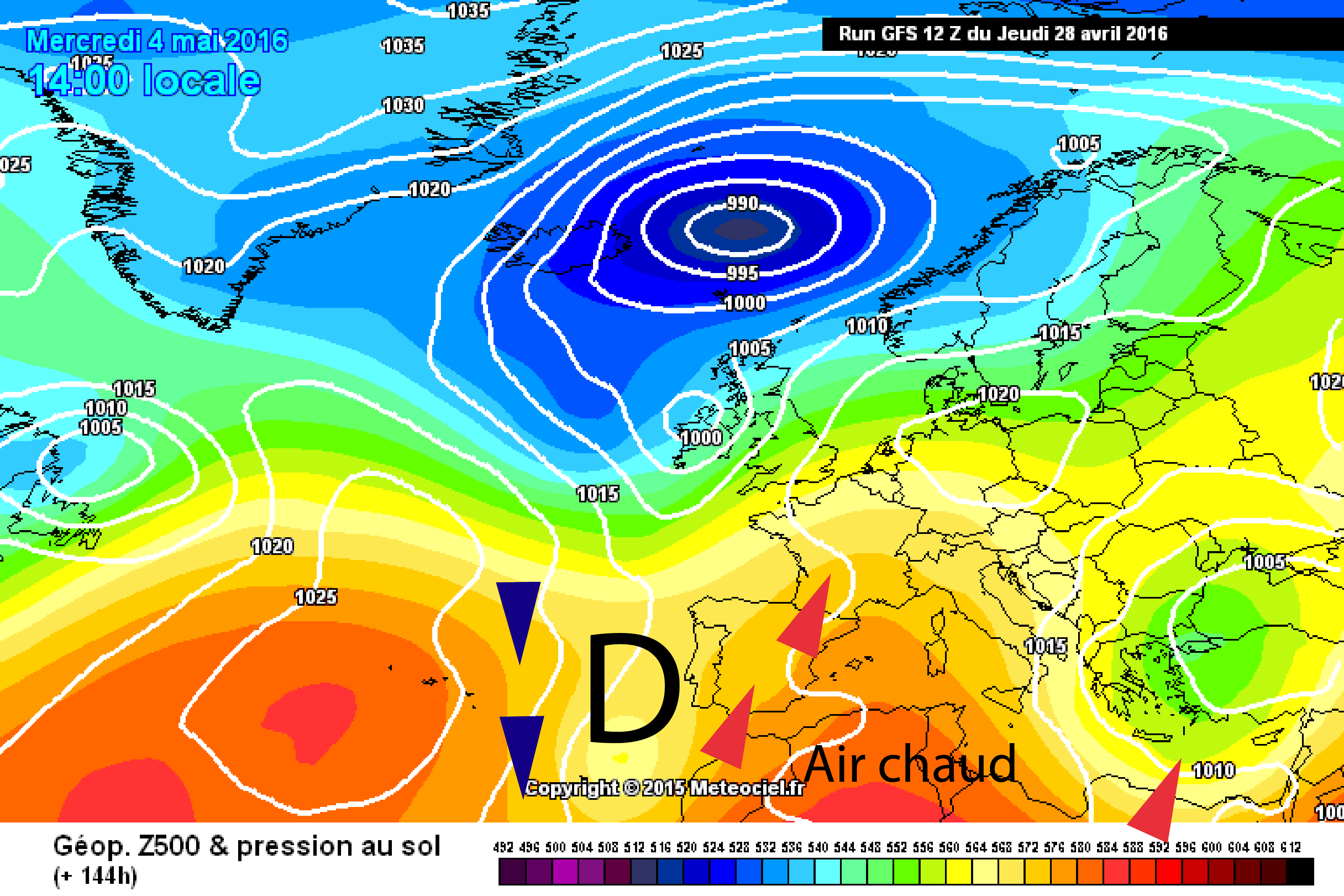 Simulation pour mercredi 4 mai 2016 — www.meteociel.fr