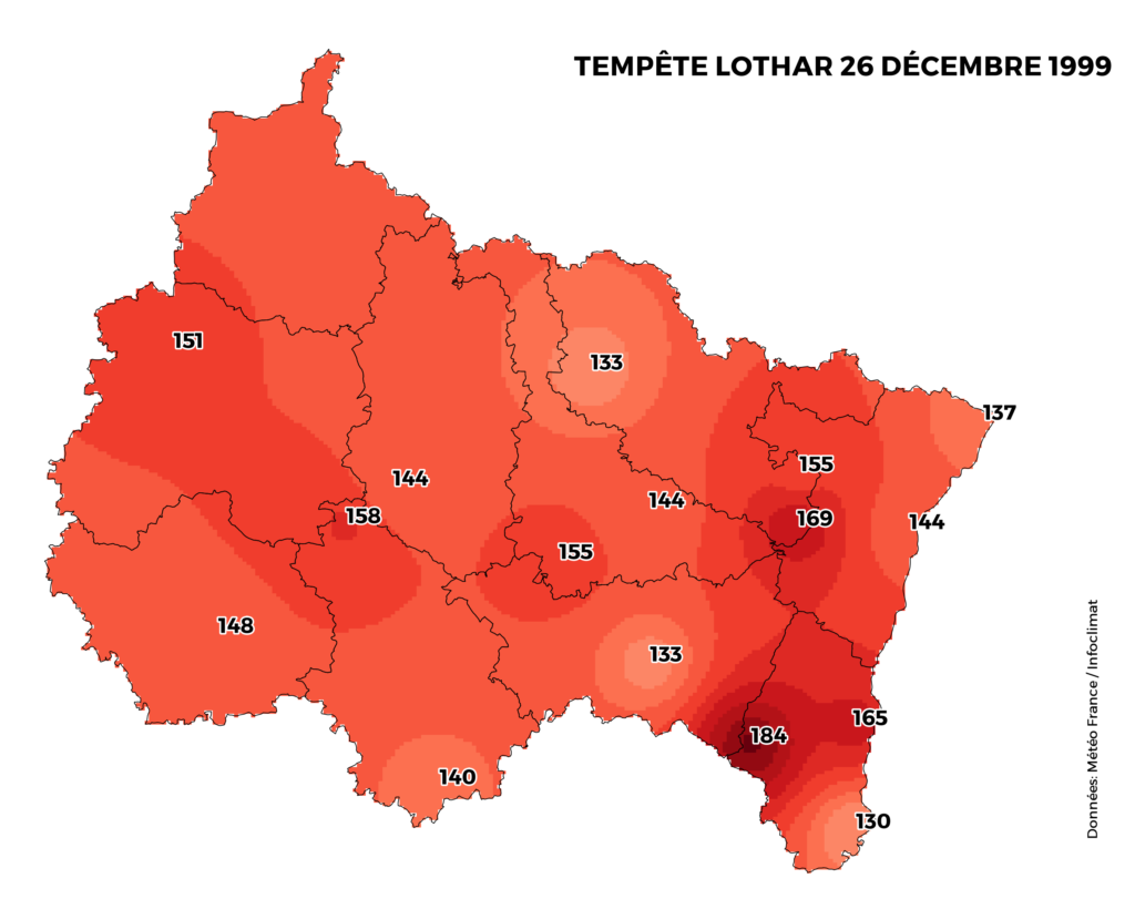 Il y a 20 ans: 26 décembre 1999, la tempête du siècle – Météo Lor