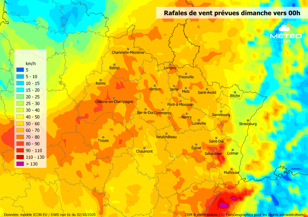 coup de vent Grand Est Lorraine