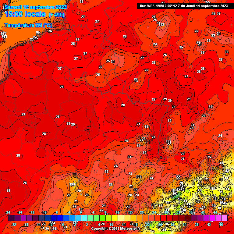 L'été en Lorraine pour une mi-septembre.