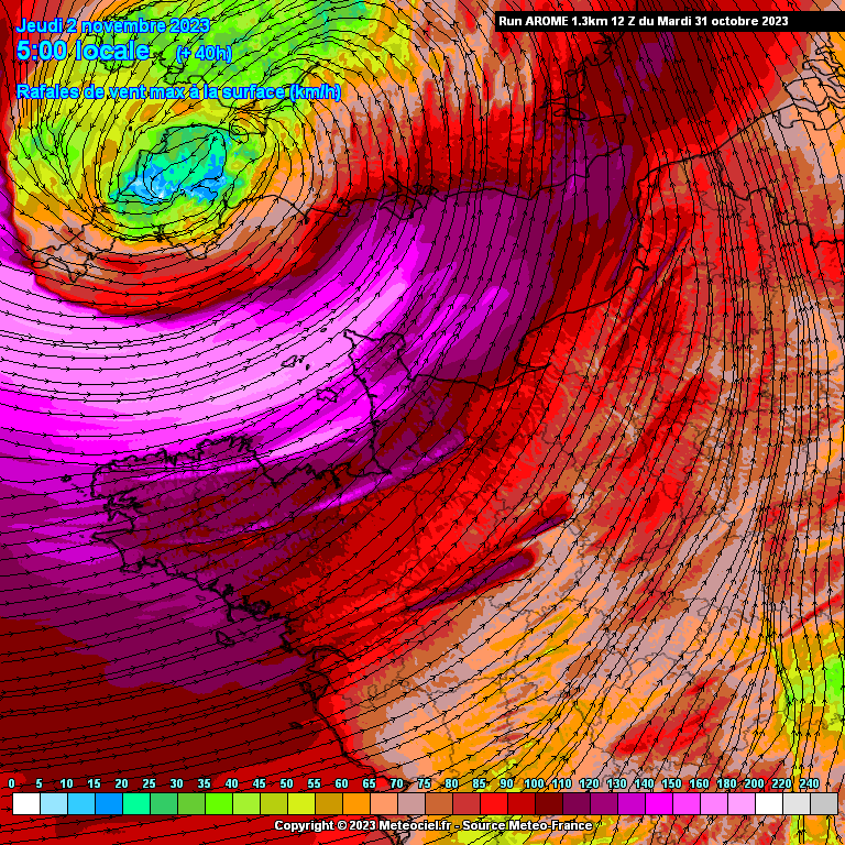 Actualités météo: La puissante tempête Ciaran devrait impacter la France ce  jeudi 2 novembre 29/10/2023